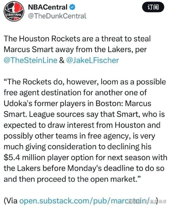 再见，湖人！斯玛特来了，火箭暗爽 | 中国区|球友会|股份有限公司