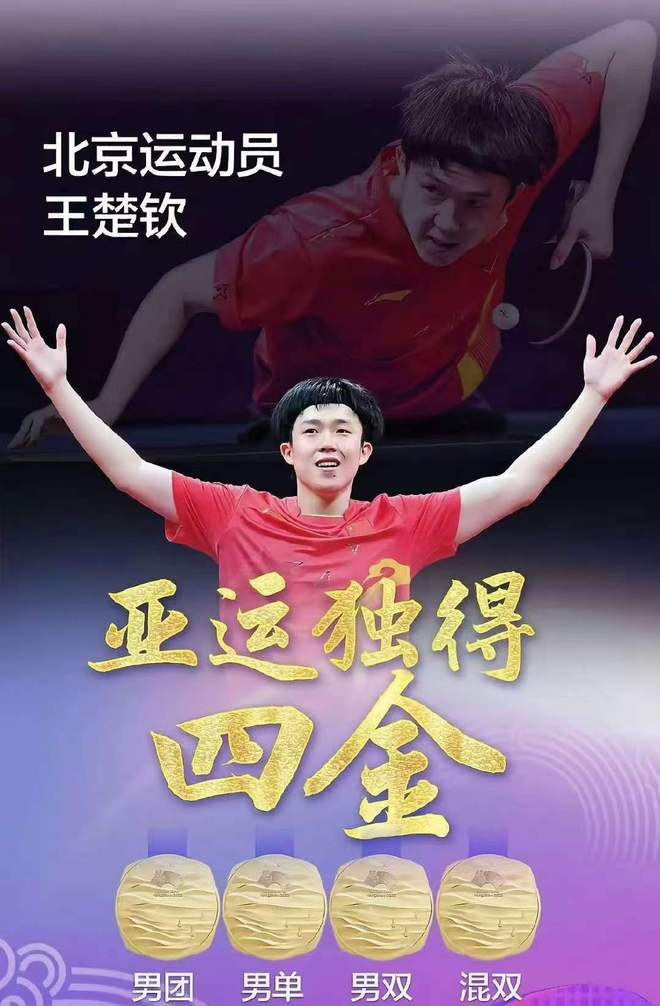 王楚钦亚运夺冠照撤下，换上樊振东照片？球迷举报，亚运博物馆回应 | 中国区|球友会|股份有限公司